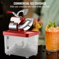 thumbnail image 3 of VEVOR 110V Commercial Ice Crusher 440LBS/H, ETL Approved 300W Electric Snow Cone Machine RED, 3 of 10