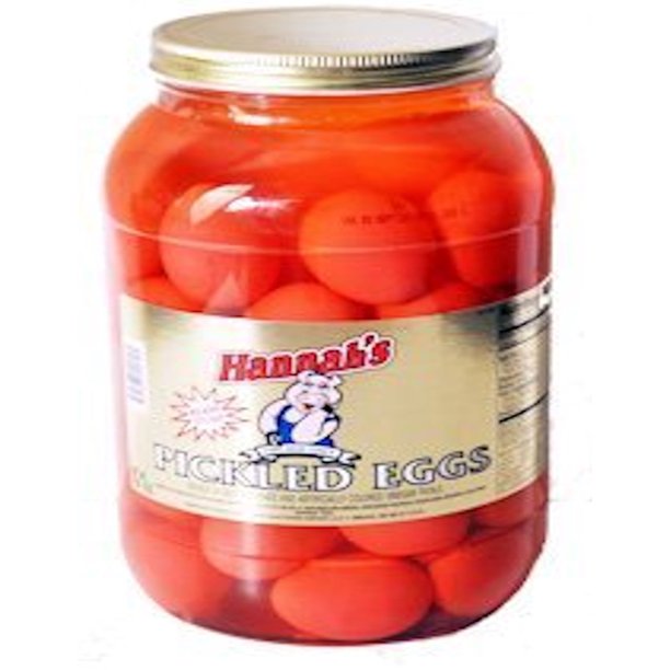 Hannah's Pickled Red Eggs 46 ct Gallon Jar