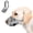 Gray, variant on Dog Muzzle with Escape-Proof Elastic Neck Collar, Soft Breathable Air Mesh Mouth Cover Stops Biting Barking Chewing Allows Drinking Panting, Adjustable Muzzle for Small Medium Large Dogs