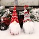 thumbnail image 4 of Adornos colgantes de árbol de Navidad hechos a mano, Tomte sueco, Gnomo de Navidad, colgantes de muñecos de peluche sin rostro para decoración navideña, 2023, 4 of 4
