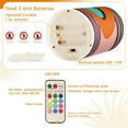 thumbnail image 5 of Yayeee Flameless Candles with Remote Flickering Battery Operated Multi Color Changing, Orange Circle, 5 of 7