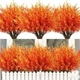 thumbnail image 4 of Flores artificiales para decoración de escritorio: 10 manojos de flores falsas para decoración de interiores y exteriores, decoración otoñal para balcones, salas de estar, Acción de Gracias y Hallowe, 4 of 6