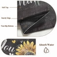 thumbnail image 6 of Non-Slip Rug Pad Rugs Country Sunflower Plant Sunshine Quote Rectangle Area Rugs 5x7Ft Soft Carpet Pads for Living Room Kids Room, Vintage Gray, 6 of 9