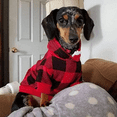 thumbnail image 7 of Plaid Dog Hoodie Pet Clothes Sweaters with Hat，Red，X-Large (Pack of 1), 7 of 7
