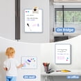 thumbnail image 6 of 2 Pack Dry Erase Board, 11" x 14" Magnetic Small Whiteboard, 2 Magnets and 5 Markers, 6 of 7