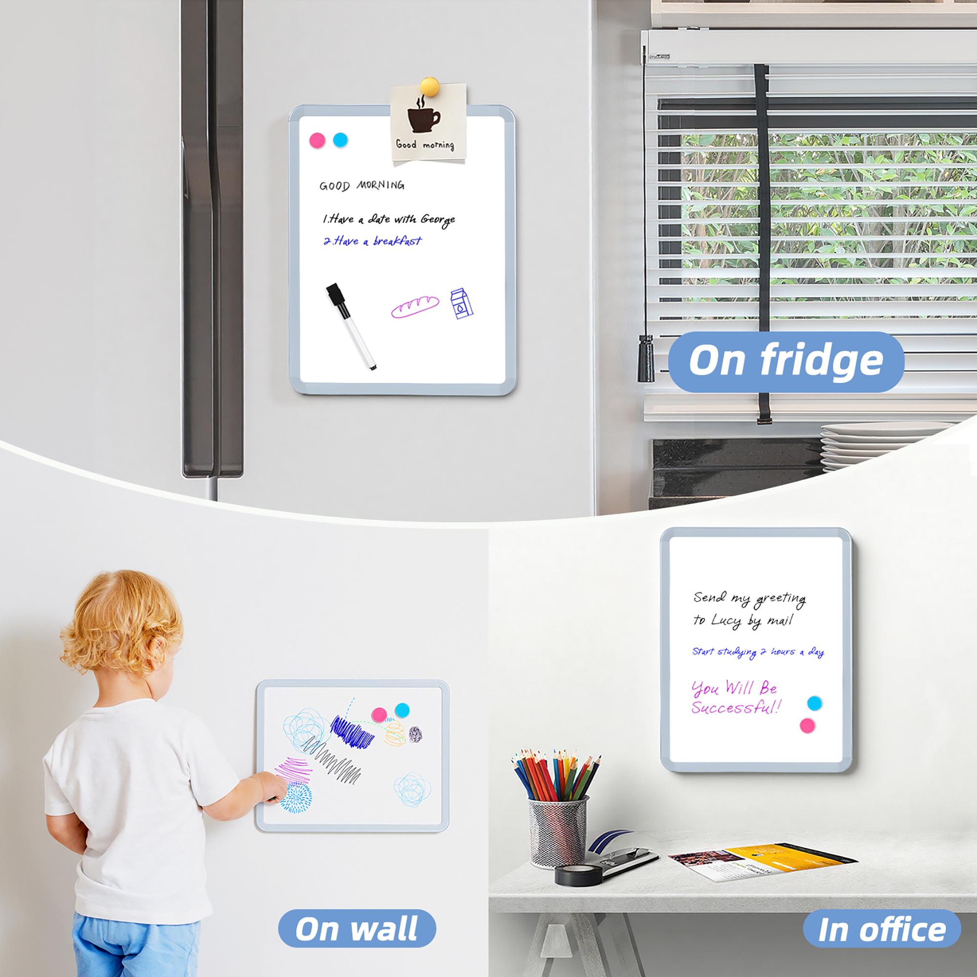 VUSIGN 2-Pack Dry Erase Boards, 11" x 14" photo 6