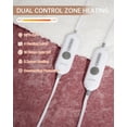 thumbnail image 4 of GARVEE Electric Heated Blanket Queen Size 84"x90" Velvet Soft Dual Controls Fast Heating Blankets,Over-Heat Protection,Pink, 4 of 9