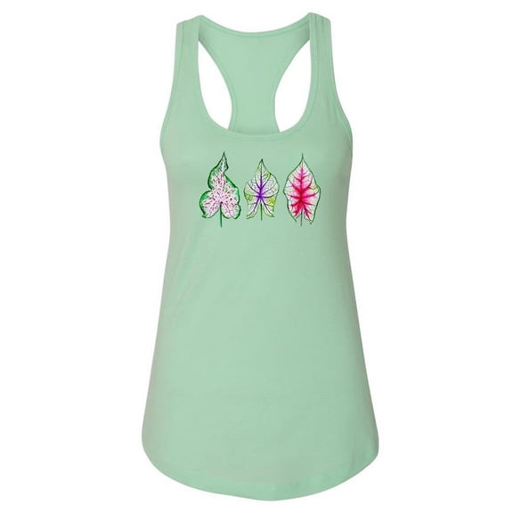 Exotic Leaves Racerback Tank Women -Image by Shutterstock, Female Large