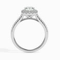 thumbnail image 3 of Kiva Jewel 1.77 Ct Cushion Cut Diamond Halo Engagement Ring for Women - Luxurious Lab Created Diamond - 14K White Gold Plated Ring - Perfect for Engagement - Elegant Prong Setting for Lasting Beauty, 3 of 6