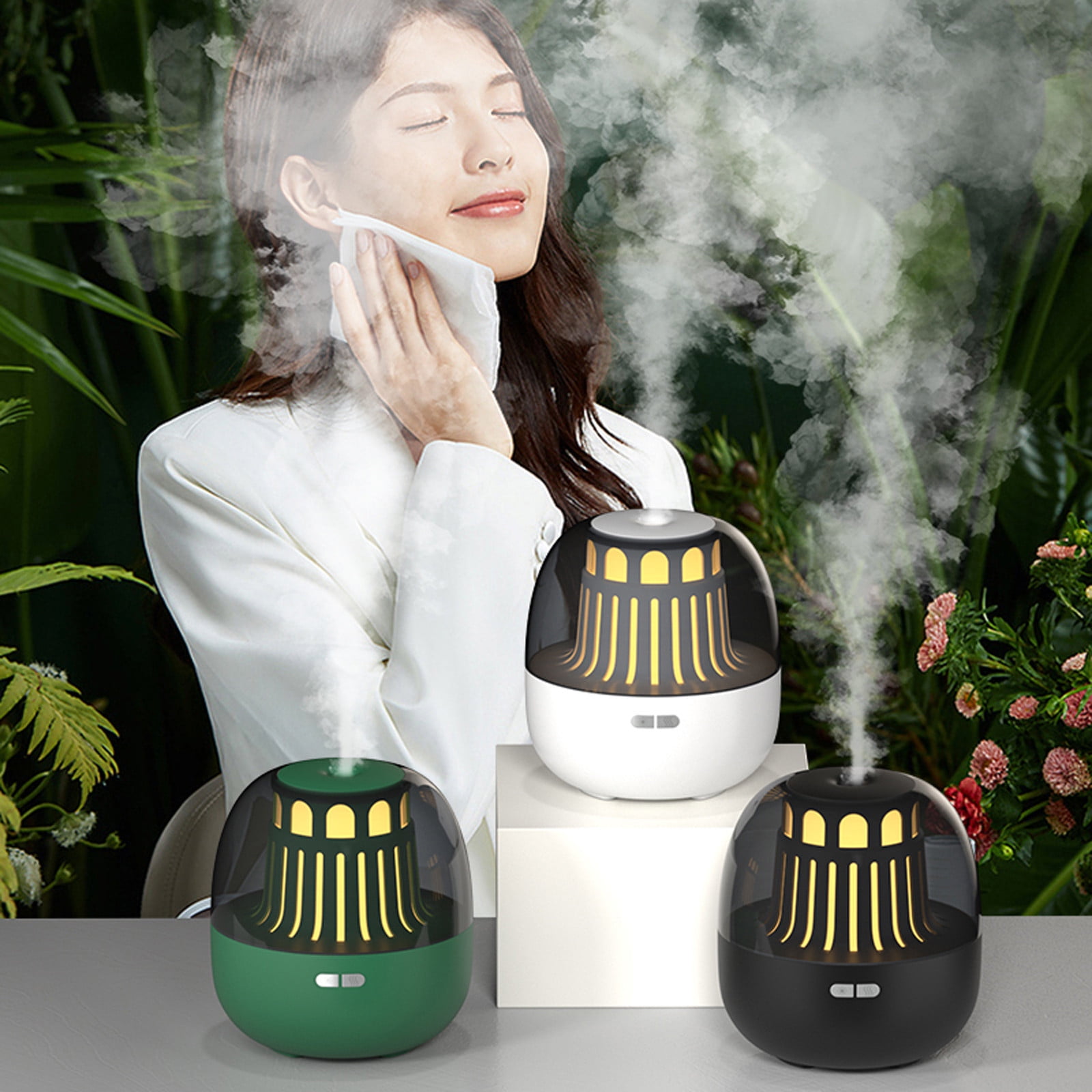 Humidifier for Bedroom,Lighthouse Aromatherapy Diffuser,Desktop Humidifier (Black),Spray Aroma Diffuser,Air Humidifier for Home Baby Nursery & Plants