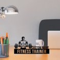 thumbnail image 3 of Handmadetneonsign Fitness Trainer Metal Nameplate, Weightlifter Desk Nameplate, Trainer Desk Decor 037900, 3 of 5