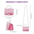 thumbnail image 4 of URSOFINE Bow & Pearl Mini Handbag - Crossbody Purse with Detachable Chain for Parties & Daily Use, 4 of 8