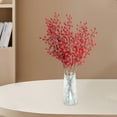 thumbnail image 4 of Selrti Artificial Red Berry Pick Christmas Holly Berries Stem Faux Plants Foam Berries Branch Xmas Holiday Wedding Party Home Decoration, 4 of 8