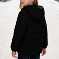 thumbnail image 5 of Kids Hooded Puffer Jackets Full Zip Lightweight Quilted Winter Coats for Boys Girls 4-14Y Solid Warm Outerwear (4T, Black), 5 of 8