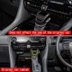thumbnail image 2 of Car Gear Shift Handle Cover Stickers Gear Shift Knob Bright Black, 2 of 5