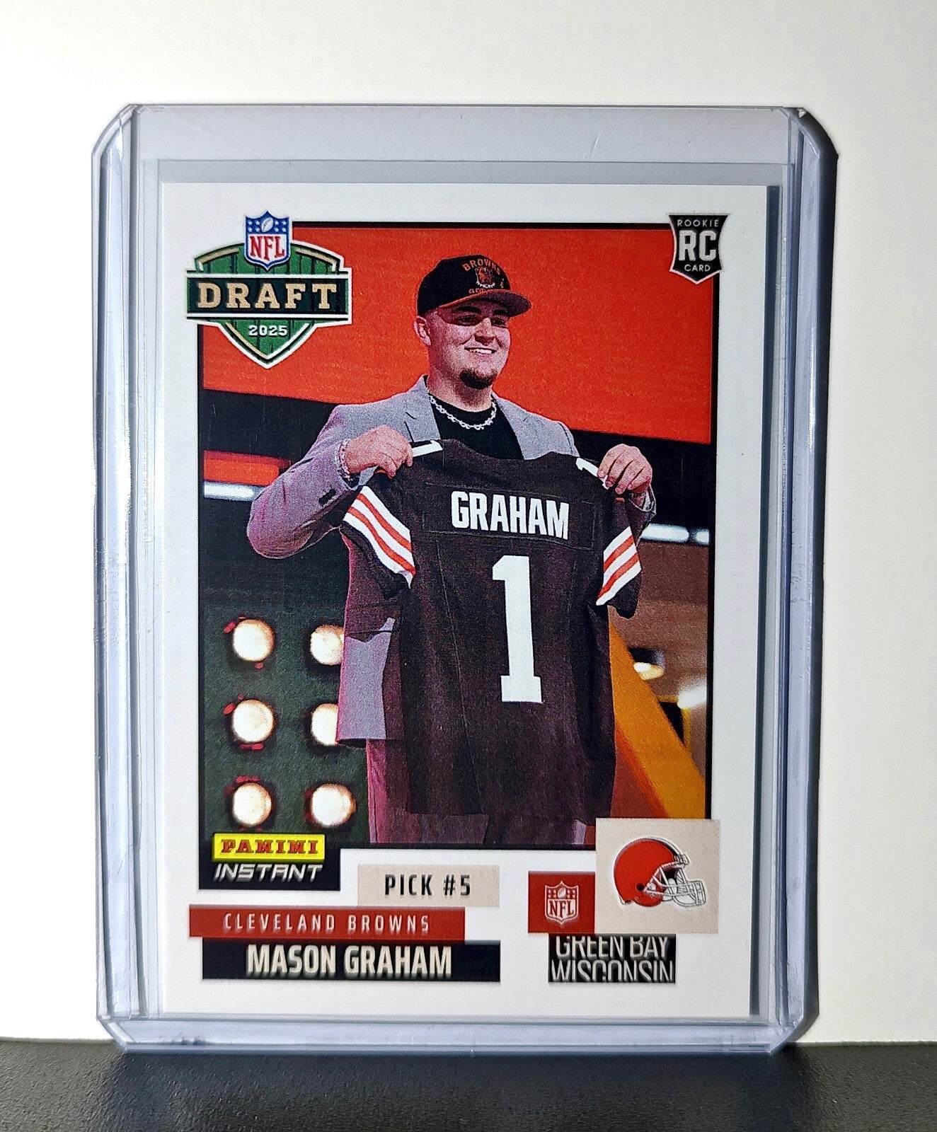 Mason Graham Rookie 2025 NFL Draft #5 Football Card Cleveland Browns 1 ...