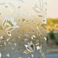Waterproof Window Film Glass Privacy Film PVC Decorative Flower Removable Window Sticker Anti UV ...