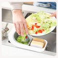 thumbnail image 2 of Panxico Drain Rack Kitchen Essentials Kitchen Drainer Organizer Basket Leaking Basket Sink Side Shelf Fruit Kitchen Scraps Organizer A, 2 of 2