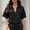 #0175-Black, variant on Womens Summer Vintage Denim Vest Button Down Short Sleeve Jean Waistcoat Jacket with Pocket