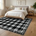 thumbnail image 3 of ODIKA 6'x9' Ultra-Soft Area Rug, Under Rectangular Doormat Interlocking Graphic Artwork Layering None Washable, Bare feet friendly, Silk-Touch for Guest Room, Bedroom, 3 of 7
