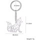 thumbnail image 4 of ZHAOCHENG LlaveroColgante De Zorro HuecoGeométricoAcero InoxidableAccesorio De BolsoParaAmantes De Los Animales, 4 of 4
