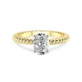 thumbnail image 3 of 4 Carat IGI Certified Oval Shape Lab Grown Diamond Engagement Ring | 14K Yellow Gold |Sansa Solitaire Diamond Ring | FG-VS1-VS2 Quality Friendly Diamonds, 3 of 4