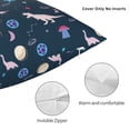 thumbnail image 3 of Yiaed Space Dinosaur Print Pillow Covers Super Soft Decorative Square Throw Pillow Covers Case Cushion Covers for Sofa Couch Bedroom Car Decor（No pillow core）-12"x12", 3 of 7