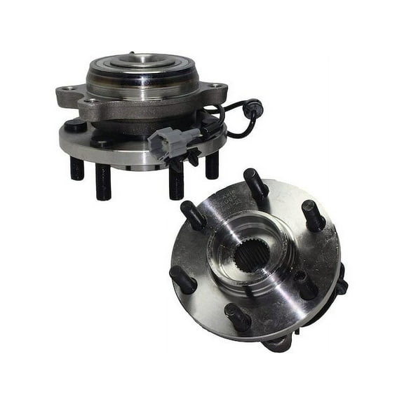 Front Wheel Hub Assembly Set - Compatible with 2005 - 2019 Nissan Frontier 2006 2007 2008 2009 2010 2011 2012 2013 2014 2015 2016 2017 2018