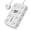 white-03, variant on JOUALY 21-in-1 Power Strip with Digital Clock, Surge Protector with 16 Wide Spaced AC Outlets & 5 USB Ports(3A2C), Flat Plug 5FT Cord, FCC Certified USB Charging Station for Home Office Dorm, black