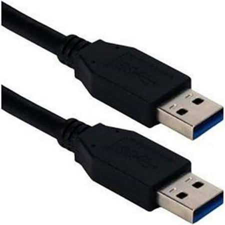 UPC: 0037229232110 | QVS 6FT USB 3.0/3.1 Type A Male to Male 5GBPS Black Cable