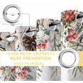 thumbnail image 4 of Fsddascl Sage Green Christmas Blackout Curtains for Bedroom/Living Room, Thermal Insulated Kitchen Curtains, Weeping Xmas Berry Floral Snowflake Grommet Darkening Window Treatment Drapes 52"x63"x2, 4 of 6