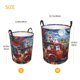 thumbnail image 3 of Balery Halloween Pets Pumpkins Cesta de ropa redonda con asas, impermeable, independiente, para ropa, juguetes, dormitorio y familia-Small, 3 of 6