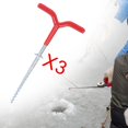 thumbnail image 1 of 3 piezas de taladros en espiral de hielo, tornillo de senderismo multifuncional, clavos de pesca de invierno S, 1 of 8