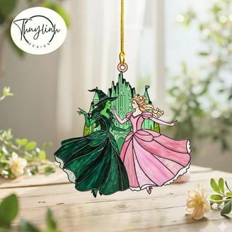 Wicked Christmas Ornament - Wicked for Good 2025 Inspired Magical Christmas  Ornament - Cynthia Erivo and Ariana Grande as Elphaba and Glinda -  Walmart.com