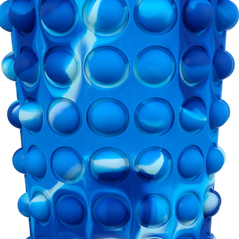 Your Zone 16 oz Pop It Water Tumbler in Blue with Silicone Bubble
