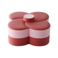 thumbnail image 1 of Bandejas giratorias para dulces con forma de pétalos, resistentes al agua y con diseño creativo. rojo, 1 of 9