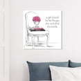 thumbnail image 2 of Wynwood Studio 'What She Wants Always' Typography and Quotes Wall Art Canvas Print - White, Pink, 12" x 12", 2 of 2