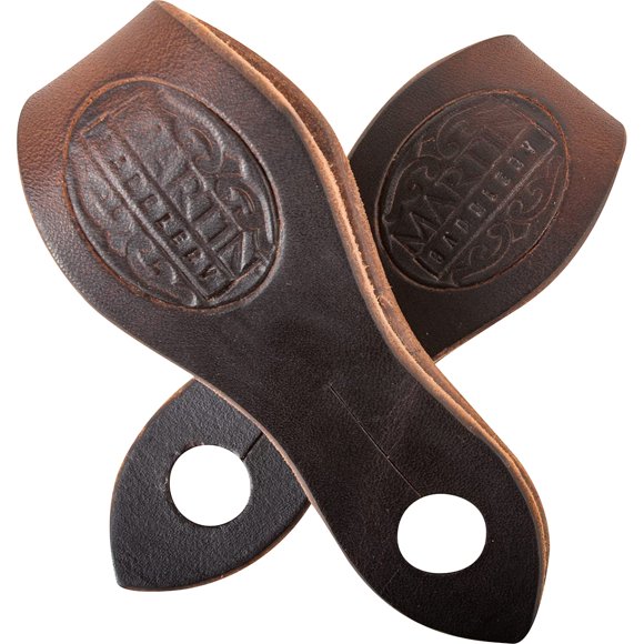 Martin Saddlery Chocolate Harness Leather Medium Slobber Straps Chocolate Medium