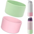 thumbnail image 1 of Piezas Silicon Funda para Owala, Protectora para Parachoques Inferior Antideslizante para Botellas de Acero Inoxidable FreeSip, Twist, y Tirar,Accesorios para Owala 24oz (Verde y Rosa), 1 of 3