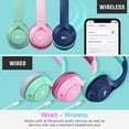 thumbnail image 2 of 2 Pack Multicolor MEE audio KidJamz KJ45BT Safe Listening Bluetooth Wireless Headphones for Boys and Girls / Kids / Students / School / Library / Classroom with Volume-Limiting Technology, 2 of 8