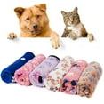 thumbnail image 5 of LUXMO 2 Pack Pet Blanket for Dog Cat Puppy 29 x 21 Inches Cute Paw Print Pattern Puppy Kitten Bed Warm Sleep Mat for Indoors Outdoors, 5 of 5