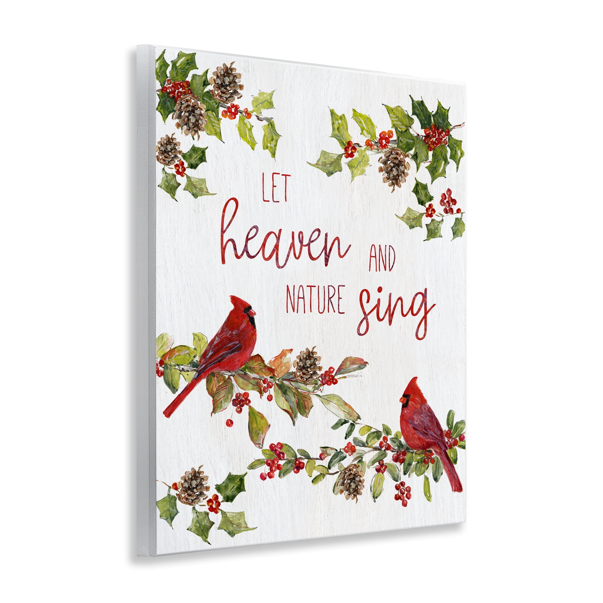 Stupell Industries Heaven & Nature Sing Holiday Painting Unframed Art Prints Wall Art, 11 x 14