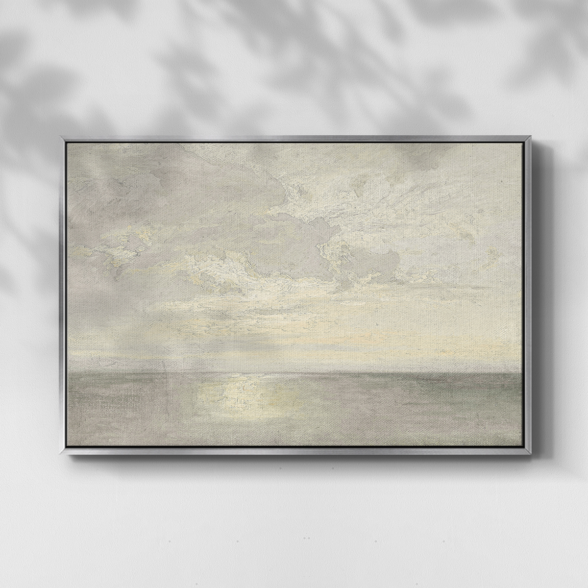 Vintage Nautical Print-CLXXVI By Wexford Home Framed in Silver Wood Gallery Wrapped Canvas 27 in. x 41 in.