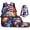 American Flag Bald Eagle, variant on Girls 17 Inch Backpack Set 4 Piece Galaxy Space Axolotl Print School Bookbag with Lunch Box, Water Bottle Holder and Pencil Case for Elementary Students