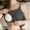 Gray, variant on YHAJDS Women's Sleep Tank Top Solid Color Round Neck Adjustable Straps With Built in Bra Home Lounge