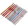 14pcs Multicolor Aluminum Crochet Hooks Knitting Needles