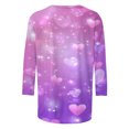 thumbnail image 5 of VKOYWKM Love Heart T Shirts Women Valentines Day Shirts 3/4 Sleeve Tops Cute Love Graphic Tees Valentine Tops Holiday Crew Neck Loose Fit Love Heart T Shirts Tunic Blouses, 5 of 5