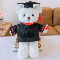 Class of 2023 Graduation Stuffed Bear, 11.8 Plush with Cap & Diploma, Soft Huggable Gift for Graduates, Keepsake Present for Students, Black & Gold Design"