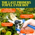 thumbnail image 3 of Haus & Garten ClassicPRO 8.5" Premium Titanium Bypass Pruners - Use as Garden Shears Pruning Shears for Gardening, Hand Pruners, Handheld Garden Clippers, Scissor Clipper Tool 102, 3 of 3