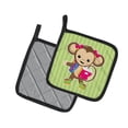 thumbnail image 2 of Caroline's Treasures Monkey Going to School Pair of Pot Holders, 2 of 2